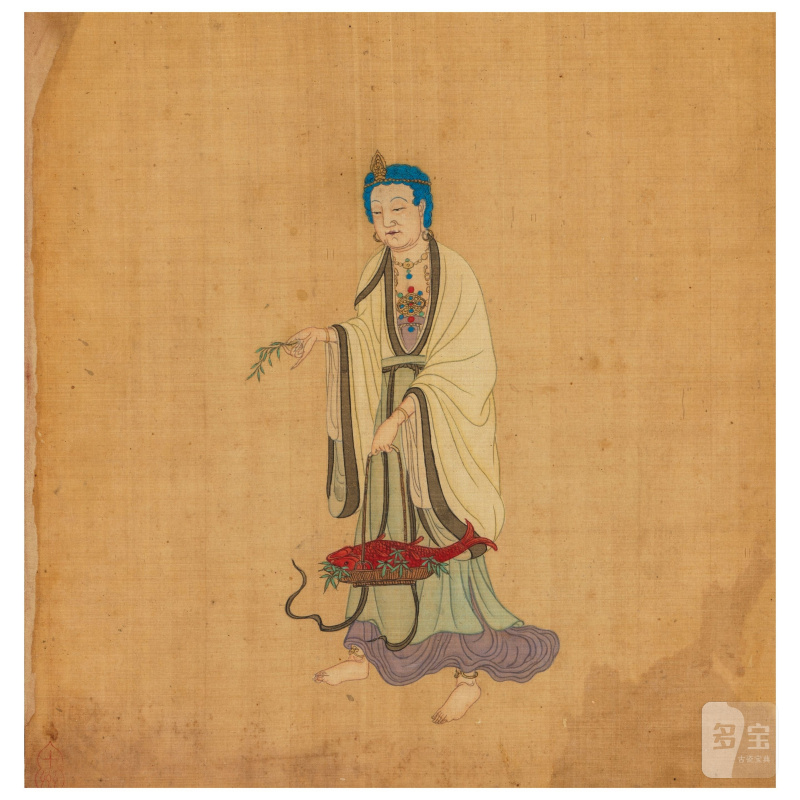 佚名（十九至二十世紀） 佛像三幅 設色絹本 鏡框 | ANONYMOUS (19TH/20TH CENTURY) - 图3